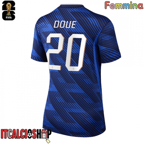 Francia Desire Doue #20 Prima Maglia Femmina Mondiali 2026 Manica Corta